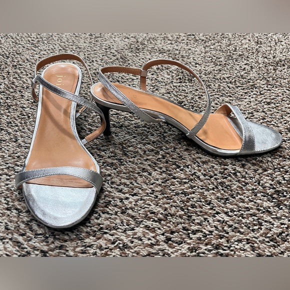 Joie Silver Women's Madi Slingback Mid- Heel Sandals - Picture 3 of 6
